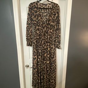 Long Formal Animal Print Dress
